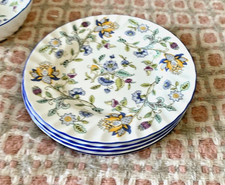 5 x Vintage Minton Haddon Hall Blue Edge 6.5"  Plates (2nds)