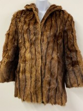 Vintage Real Fur Coat Size 12
