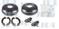 Set rear brake drums - set, shoes