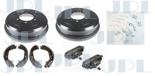 Set rear brake drums shoes - brake,