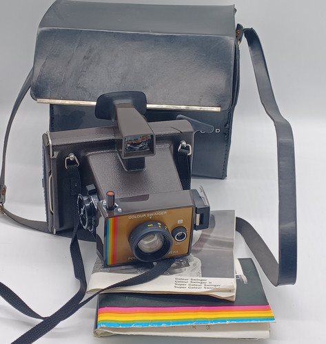 Vintage polaroid camera super - vintage,