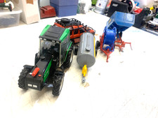 BRITAINS.Ect.1:32.VALTRA VALMET LOGING TRACTOR.LAND ROVER DISCOVERY.TRAILER.Ect