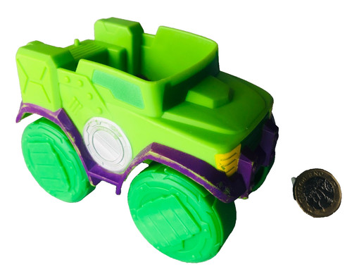 Action figure toy hulk - hulk, car
