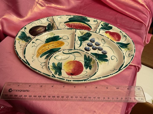 Vintage hand painted ceramic - painted,