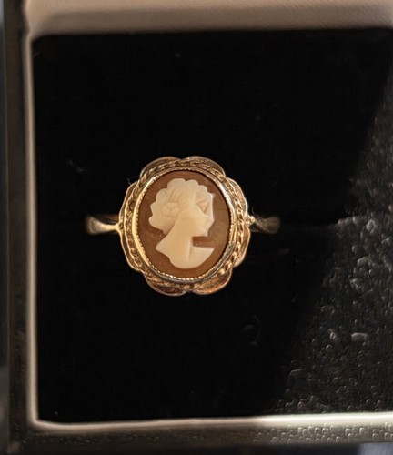 9ct gold cameo - 9ct,
