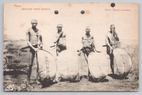 Postcard antique masai - antique,
