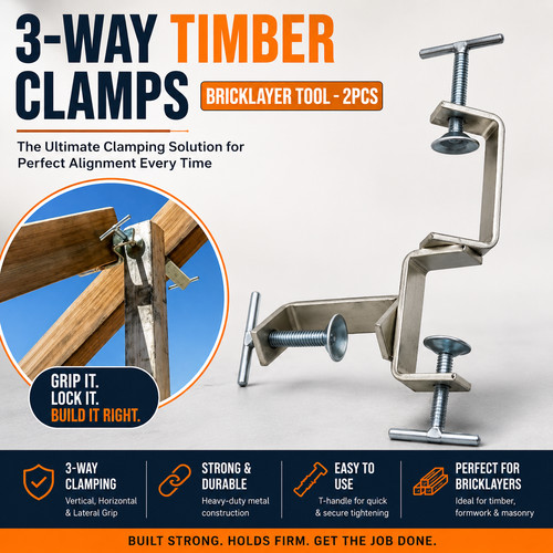 Way timber clamp bricklaying - 3,