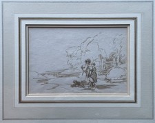 David Cox OWS Sepia drawing