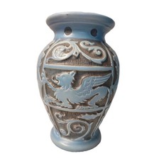 VTG 1940's Vase, Blue Oriental