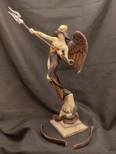 Franklin Mint Porcelain Sculpture DARK ANGEL OF DESTINY 11" RARE Figurine a/f