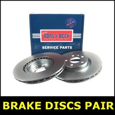 Brake Discs Pair Front Fits