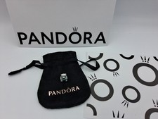 PANDORA  BABY TEDDY BEAR BLUE CHARM GIFT CARD, ENVELOPE BLACK VELVET GIFT POUCH