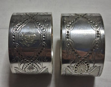 Pair of Antique White Metal