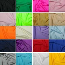 Plain Coloured 4 Way Stretch Spandex Fabric Dancewear Swimwear 150cm Wide 1m-10m