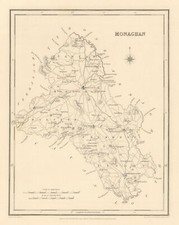 COUNTY MONAGHAN antique map for LEWIS by CREIGHTON & DOWER - Ireland 1837