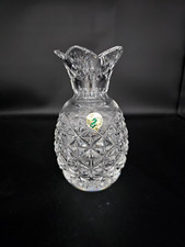 WATERFORD   CRYSTAL   PINEAPPLE   VASES   6"  HEIGHT   PRE - OWNED