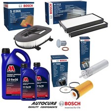 FOR BMW X5 3.0 XDRIVE40D M SPORT E70 DIESEL BOSCH FILTER SERVICE KIT & 7L OIL