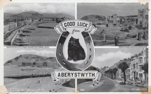 Vintage aberystwyth postcard - aberystwyth,