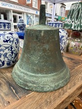 vintage large brass bronze ships bell 30cm Second World War ship bell 