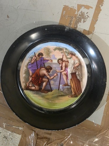 Antiquehand painted porcelain - painted,