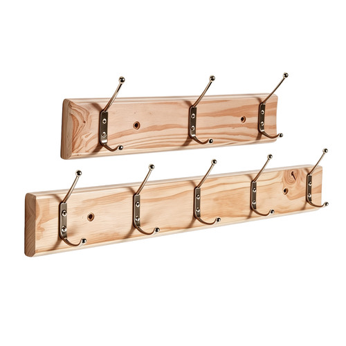 Strong wooden wall coat hanger - coat,