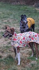 30” leaves fleece dog coat 