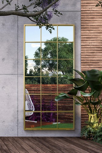 Extra large gold window - gold,