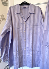 Derek Rose Men's  Pyjamas Lilac Striped Midweight Classic Fit , L ,  RRP£230