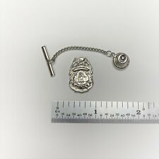 Police Badge Silver Tie Tac -