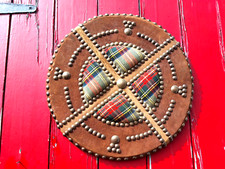 VINTAGE HANDCRAFTED in SCOTLAND BATTLE of KILLECRANKIE HIGHLAND TARGE SHIELD
