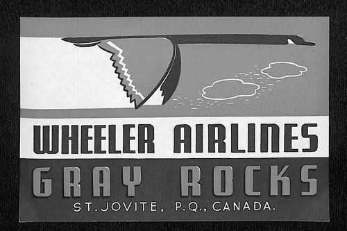 Wheeler airlines luggage label - airlines,
