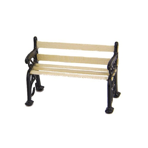 Park bench model - park,