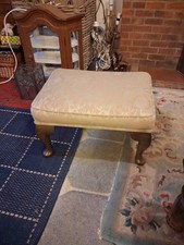 Vintage Footstool With Queen