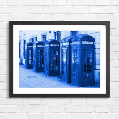 Iconic red telephone booth - red,