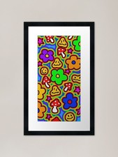 Funky mushroom Framed Art