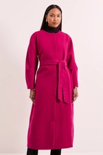 Wallis Pink Coat Womens