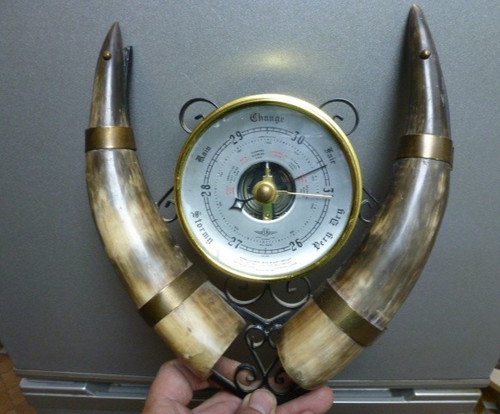 Unusual old aneroid - old,