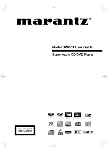 Marantz dv6001 dvd - dv6001,