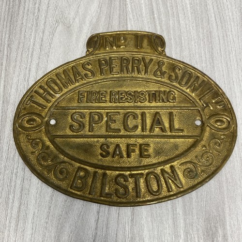 Vintage brass plaque - plaque, for