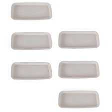  6 Pcs Water Tray Long Shallow Gardening Saucers Rectangular Drip Pan