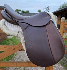 17.5" CTD Le Parcours VSD GP Saddle, Brown, MW Medium Wide (30cm), Stübben 