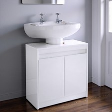 White Bathroom Sink Cabinet