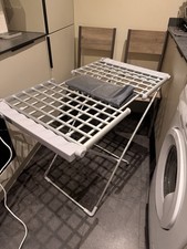 Electric Heated Clothes Airer Dryer Rack with Cover,18 Bars, Foldable