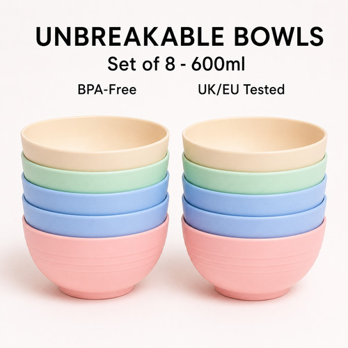 Unbreakable large plastic - 8,