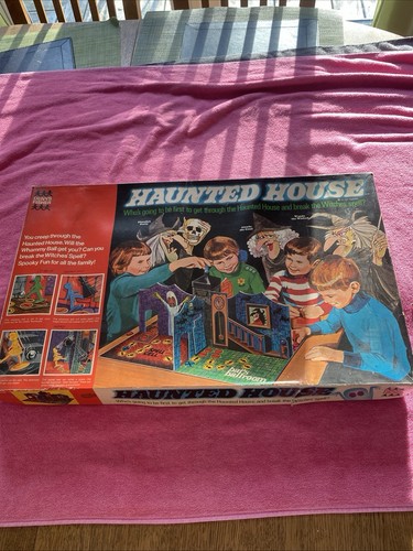 Vintage haunted house - house, board