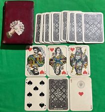 Old Antique German c1920 ** WUST ** Non Standard Playing Cards + Wallet
