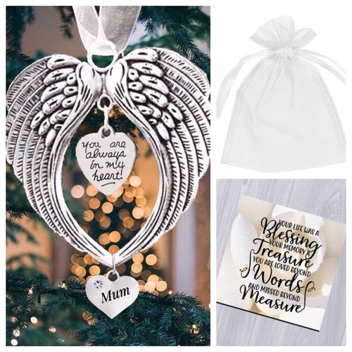 Angel wings pendant memorial - pendant,