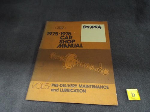 Shop manual predelivery 1975 - shop,