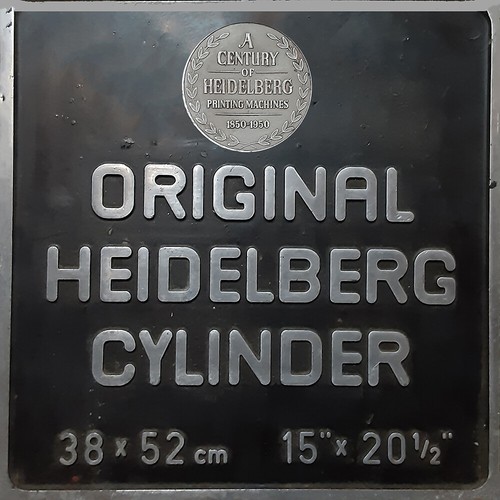 Original heidelberg cylinder - heidelberg,