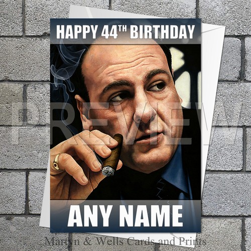 Sopranos birthday card 5x7 - sopranos,